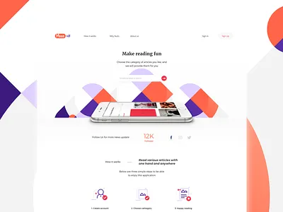 Exploration landing page application explore homepage landingpage layout mobile phone userinterface webdesign website