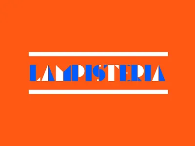 Lampisteria custom lettering font geometric type lettering typography