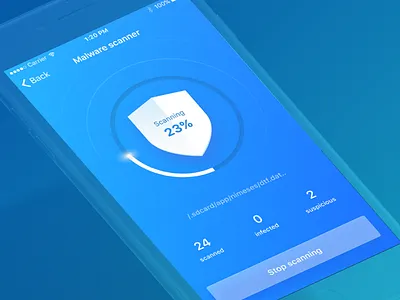 Malware scanner antivirus blue malware scanner scanning
