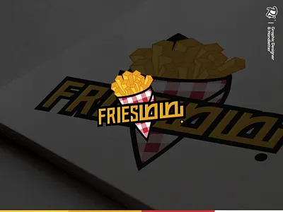 Fries Logo Type art colors design food fries illustration logo logotype vector