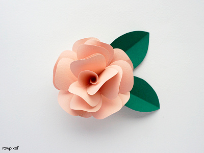 Paper Rose craft flower hand made paper paper craft pink rose