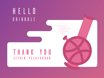 Thanks for the invite dribbble hello invite thank you