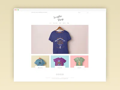 Minimalist e-Shop clean ecommerce minimalist shop shopify simple site design store web design