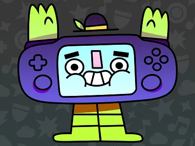 Mr Vita character design cute games illustration illustrator playstation video games vita