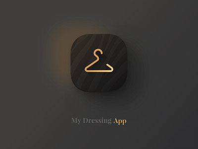 Daily UI #005 005 app icon black clothing daily ui dressing hanger icon zébra