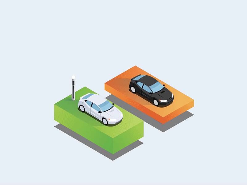 Electric Car Calculator Tool animation electric car illustration isometric ui web design