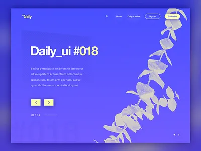 No.18 in the daily ui series daily ui digital design landing ui ui design user interface ux visual design web web design web designer