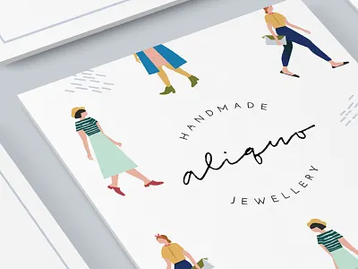 Aliquo Cards branding design identity illustration jewelry logo