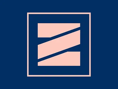 Two Z grid icon logo mark monogram square two z