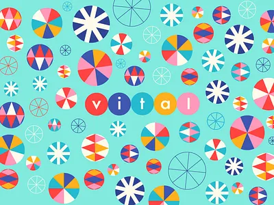 Vital - Food Delivery Service branding delivery flat food logo lucas jubb pattern scandanavian start up