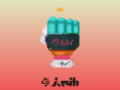 Nade 8 bit arms illustration nade nintendo 矢量