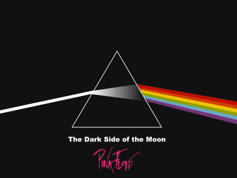 Pink Floyd Play dark side of the moon pink floyd play button prism rainbow spectrum