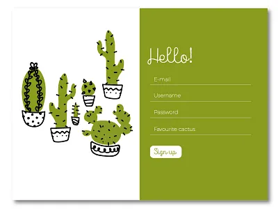 Sign up 001 dailyui sign up