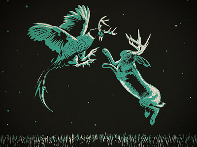 Pheasantalope vs. Jackalope illustration jackalope phesantalope south dakota