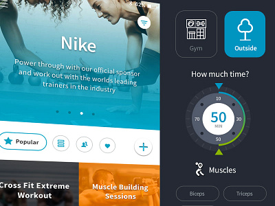 Filter UI Magic app design filter infogym ios iphone kit magic mobile ui ux