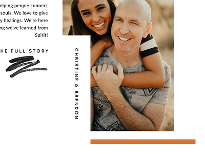 Website Bio Layout black bold layout modern orange sans serif