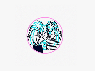 San Junipero black couple icon junipero line minimalist mirror netflix