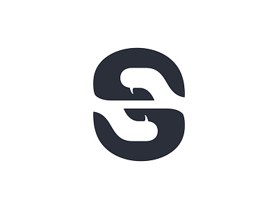 S Logo mark borrow give hand lend letter loan personal s simple spot take