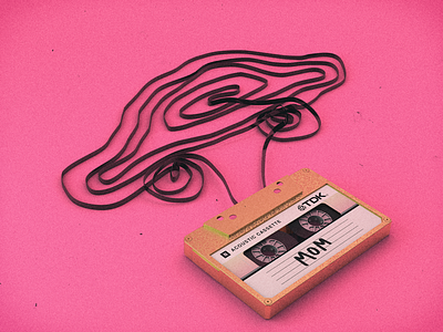 Baby Driver - Monthly Media: July 2017 3d 3d model baby driver c4d cassette cinema 4d pink