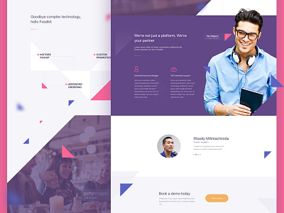 FK - landing landing learning platform simple ui ux