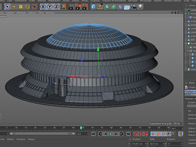 Ester Snow Globe (WIP) 3d building c4d cinema 4d ester limoges low poly technopole wip