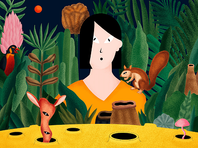 偷窥 illustrations