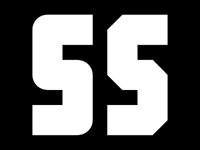 SS angular bold fat geometric heavy impact letter rounded s sport