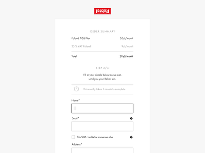 Forms are sexy, right? buy checkout ecommerce form landing page minimal responsive shop simple ui web webdesign