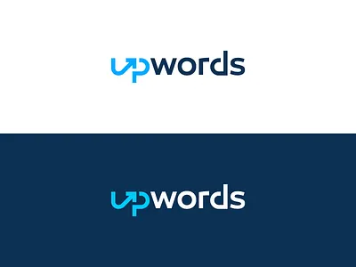 upwords ad arrow content design forward logo logotype tech type up words