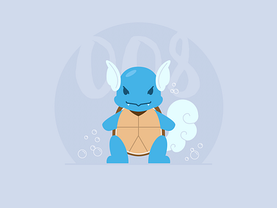 008 Wartortle 100days illustration pokemon sketch vector