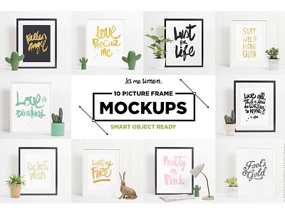 10 Picture Frame Mockups frame frames mockups photo photoshop picture