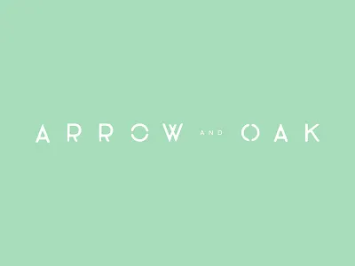 Arrow and Oak Logo Version 1b bag blue branding brandmark green logo logo design logomark mcm modern yellow