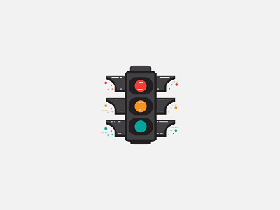 Traffic Light art design flat design gift graphic design lineart vector