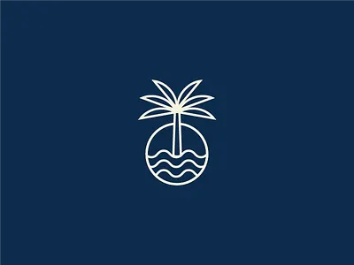 LA icon icon island la los angeles monoline palm tree summer water wedding wedding suite