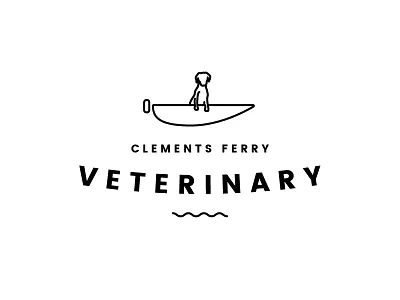 Clements Ferry Vet Logo branding brandmark dog friendly gsp logo logo design logomark