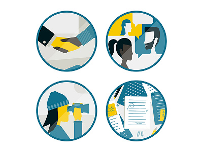 Community icons design icons illustration