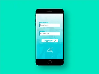 Login iPhone 7 design interface iphone sketch ui user ux