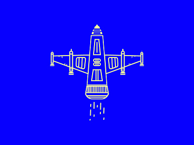 Fighter Plane line art plane