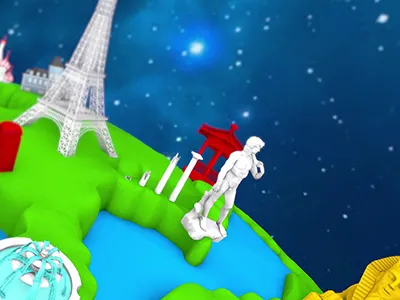 Europe 3d 4d animation c4d cinema design europe graphics modeling motion