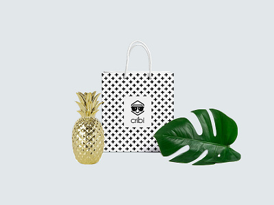 Cribi - Shopping Bag Design bag camping cary icon iconography illustration logo outdoors outline travel traveler