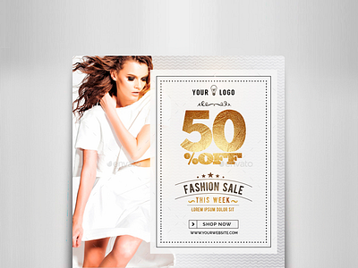 Fashion Banner Ads boutique chic elegant fashion fest glamour mode party promo sale sexy shop