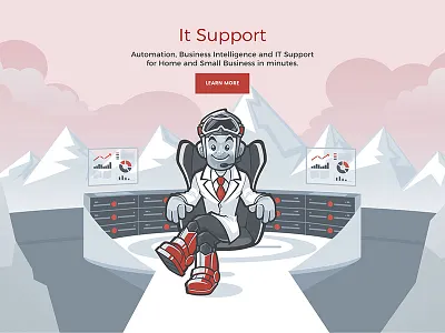 Summit corporate illustration IT Support corporate character corporate illustration corporate mascot hero image mascot character mascot design