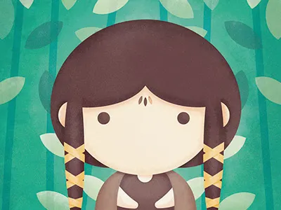 The Legend of Avatar - Master of Earth art character digital fan girl illustration kawaii master nature painting poster power