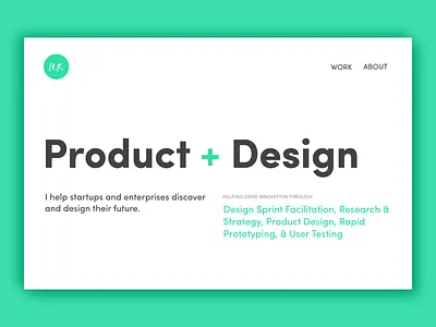 Portfolio V4 clean portfolio simple sofia pro typography web design white space