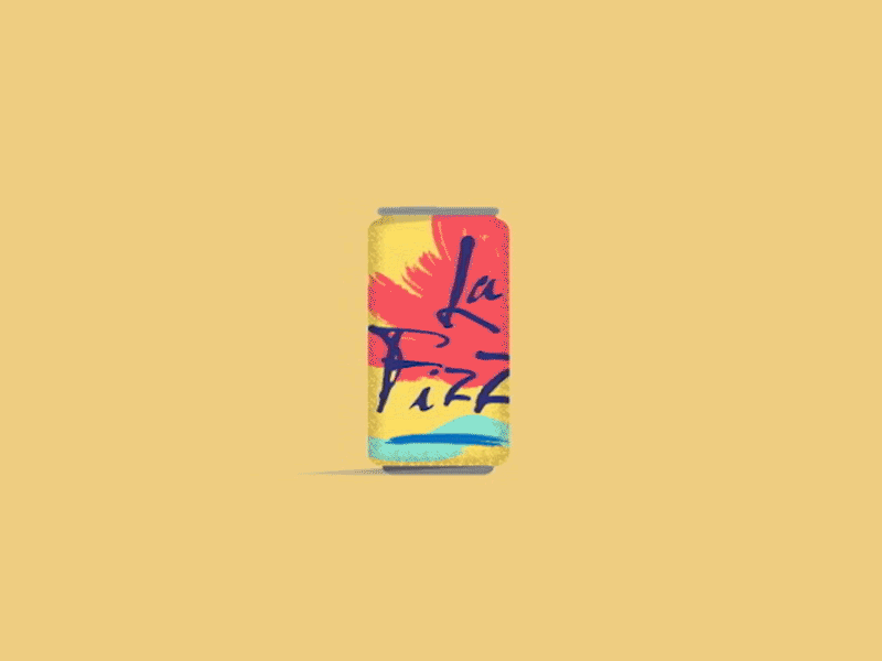 La Fizz adobe aftereffects bubbles cans fizzy water illustrator la croix seltzer soda water