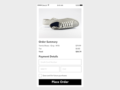 Daily UI 002 - Credit Card Checkout checkout creditcard dailyui mobile