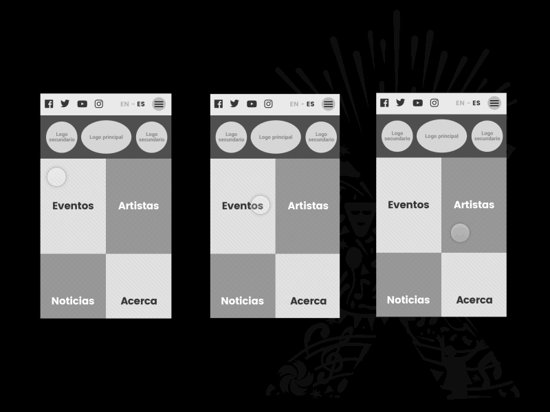 Wireframes and prototpyes design festival mobile prototype ui user flow user interface ux web wireframe wireframes wireframing