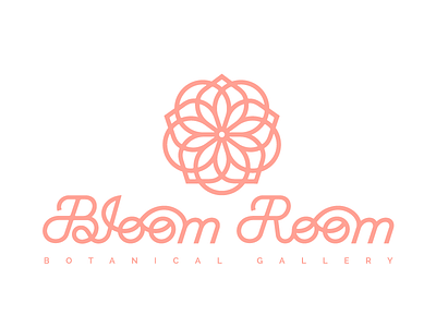 Bloom Room Botanical Gallery botanical flowers geometry logo