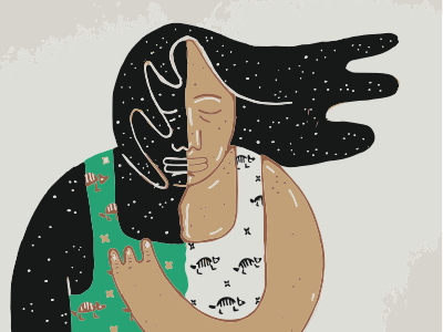 Celestial Vibes color design digital doodle freehand illustration sketch