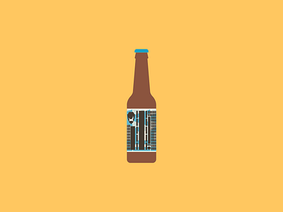 BrewDog Punk IPA Illustration beer beer bottle brewdog craft beer flat illustration punk ipa